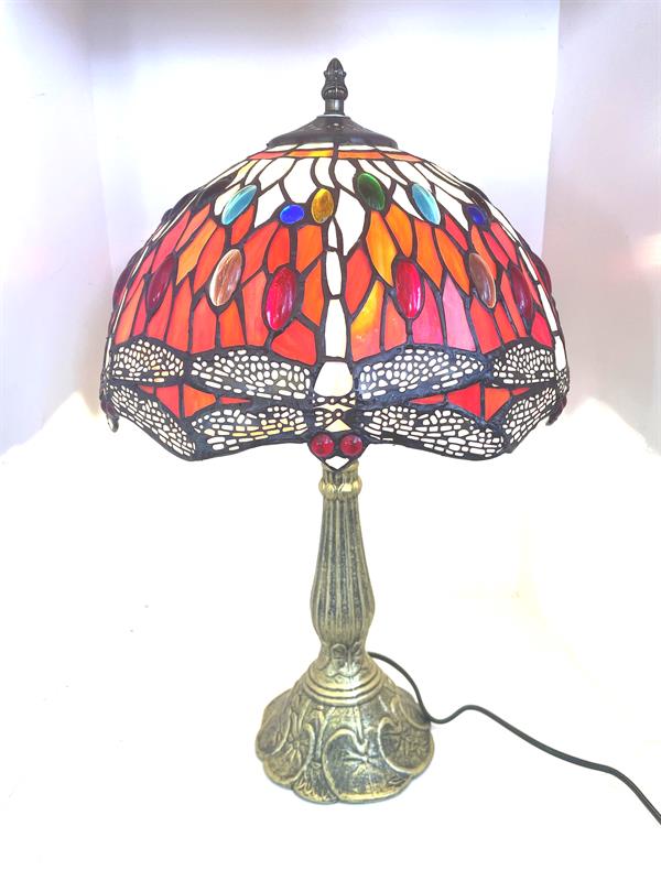 Dragonfly table lamp (red)