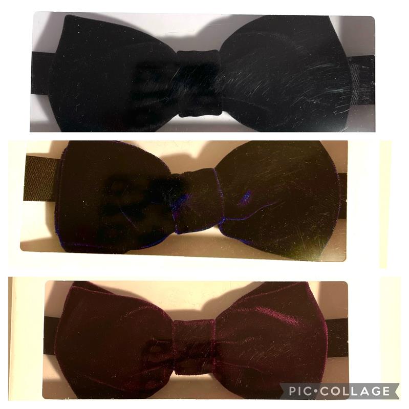 Silk blend Velvet Bow tie