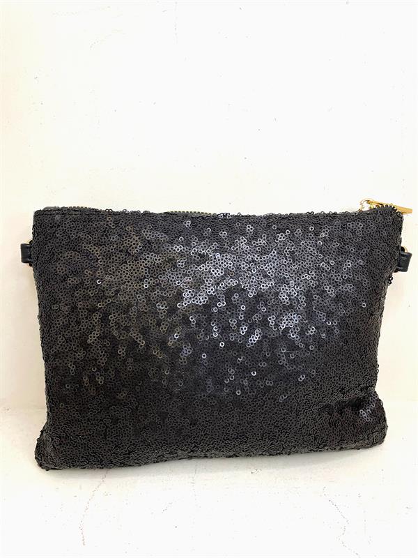 Black sequin bag