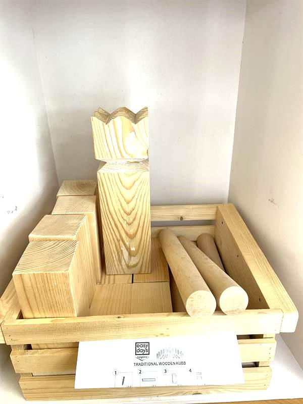 Wooden Kubb set