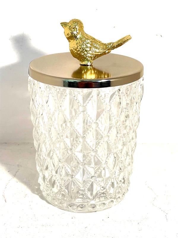 Bird glas jar