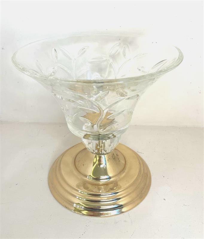 Bowl Glass Gold Foot