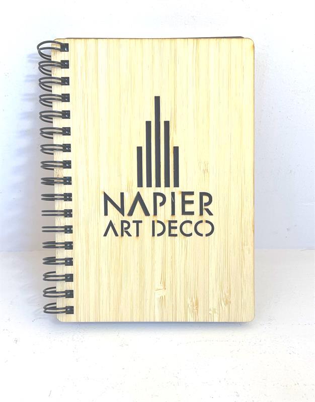 Bamboo notebook custon Art Deco