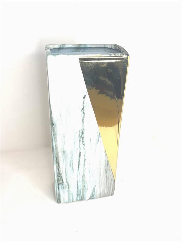 Vase Agate Gold