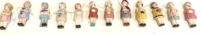 Porcelain Hand Painted Nodder Dolls