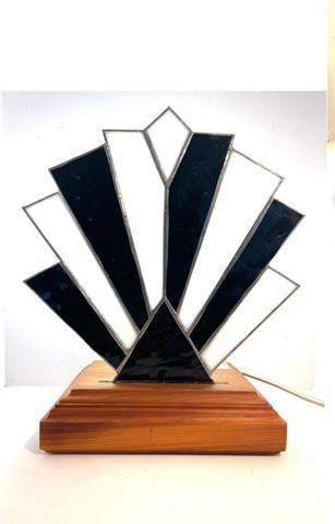 Fan Leadlight handmade lamp