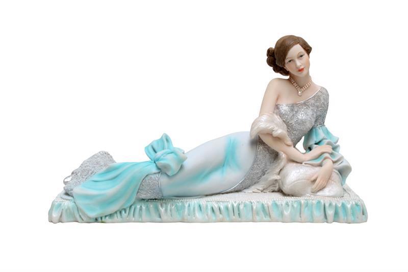 Broadway Belle - Teal & white