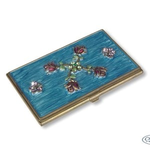 Card holder - roses & butterflies