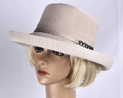 Breton packable hat - navy/beige