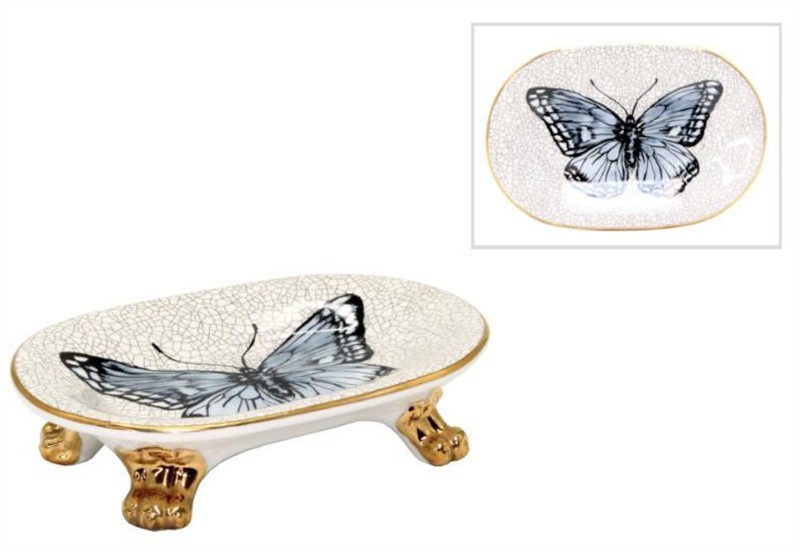 Butterfly soap dish