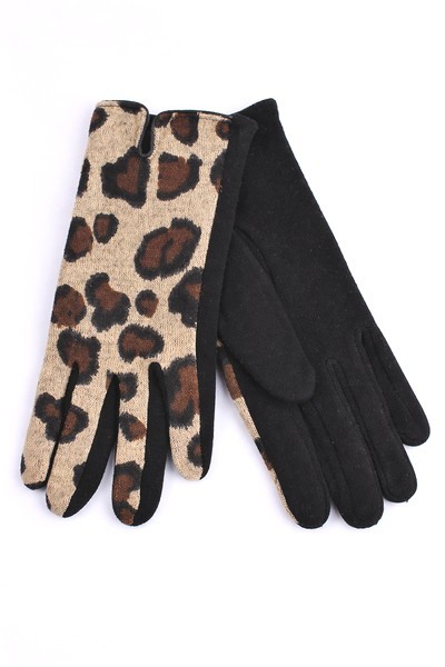 Animal print gloves
