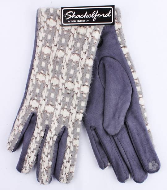 Chenille check glove